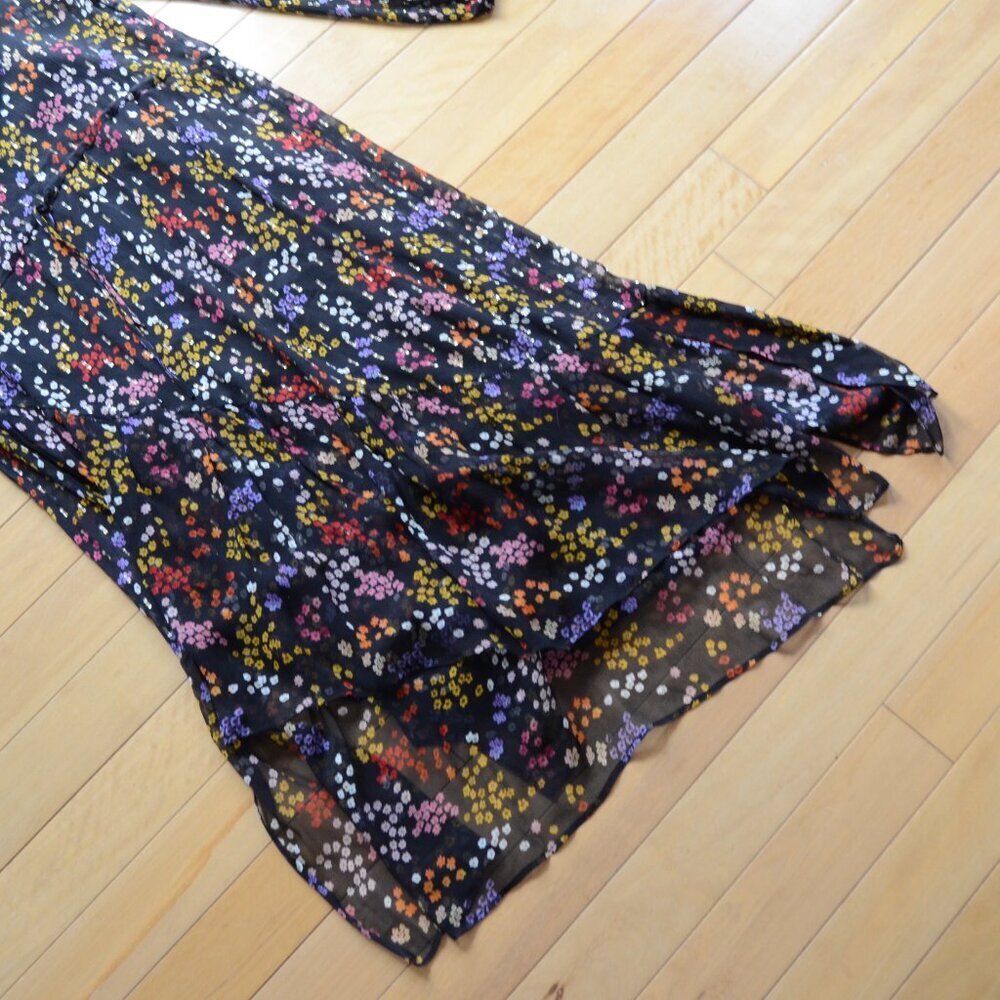 See by Chloé Multi-Coloured Floral Printed Dress Size 38 US S - Picture 7 of 15